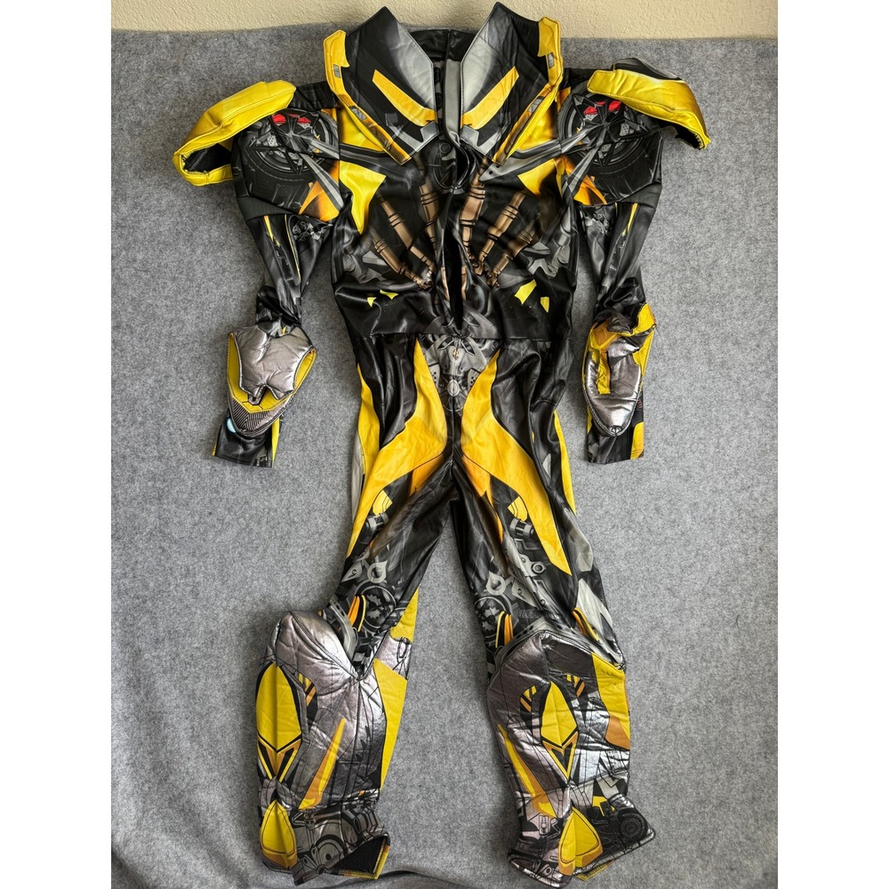 Disguise Transformers Bumblebee Muscle Costume Boys Size Large 10-12 Halloween